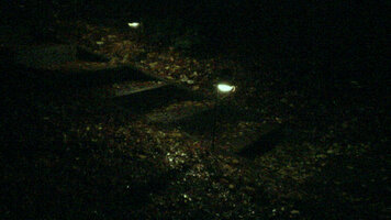 Photo of steps at night